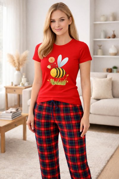 MVRDAR Pijamale dama din bumbac premium, pijama femei confortabila