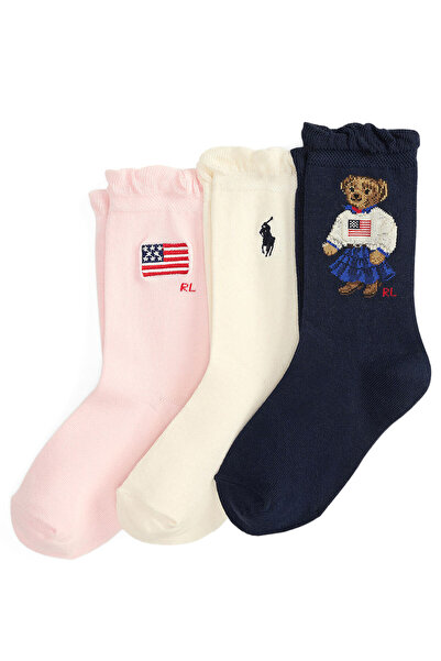 Polo Ralph Lauren Colorblocked 3-Piece Socks Set