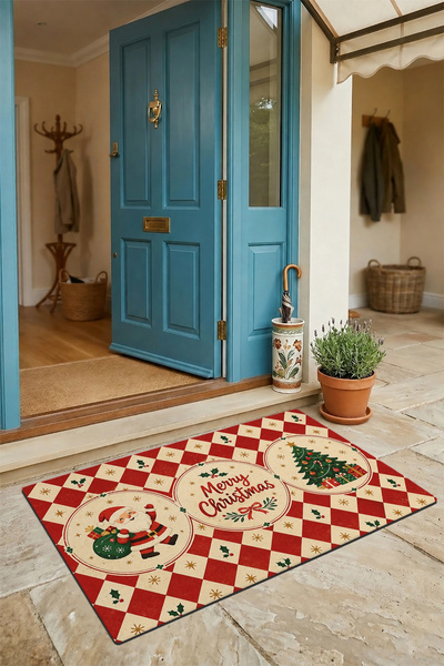 Valerine Life Door Mat 45X70Cm Non-Slip Indoor Outdoor New Year Products Chri...