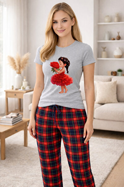 MVRDAR Pijamale dama din bumbac premium, pijama femei confortabila