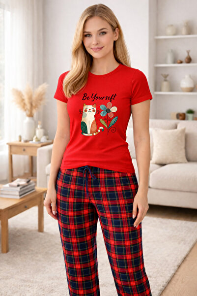 MVRDAR Pijamale dama din bumbac premium, pijama femei confortabila