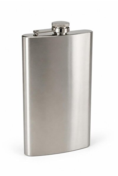 Busstier 12 oz 304 Stainless Steel Hip Flask: Compact 355 ml with Screw Cap i...