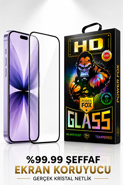 Powerfox Premium Serisi | iPhone 17 / 16 PRO Uyumlu | 45 KG Kenar Basınç Dayanımlı Ekran Koruyucu