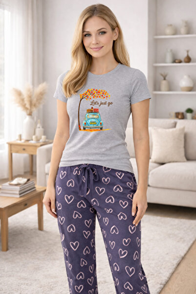 MVRDAR Pijamale dama din bumbac premium, pijama femei confortabila