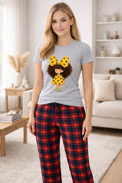 MVRDAR Pijamale dama din bumbac premium, pijama femei confortabila