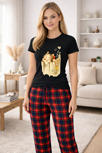 MVRDAR Pijamale dama din bumbac premium, pijama femei confortabila