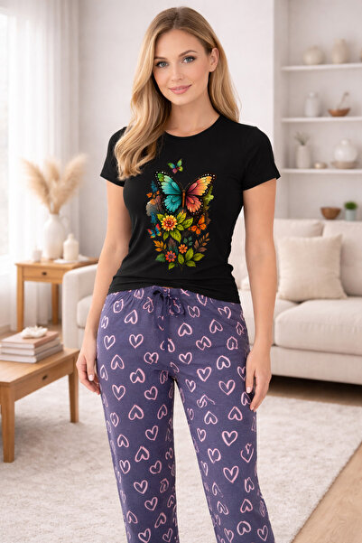 MVRDAR Pijamale dama din bumbac premium, pijama femei confortabila
