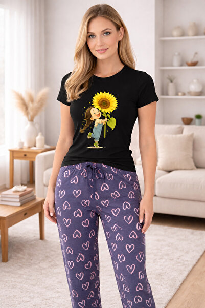 MVRDAR Pijamale dama din bumbac premium, pijama femei confortabila
