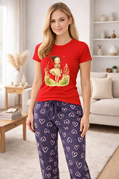 MVRDAR Pijamale dama din bumbac premium, pijama femei confortabila
