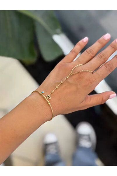 Şeker Portakalım Stone Bracelet Şahmeran - Gold