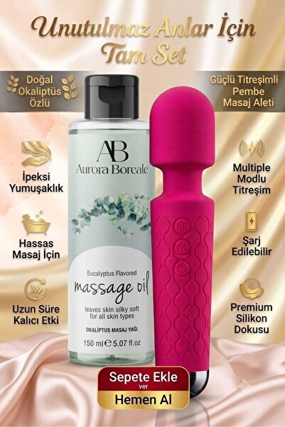 AuroraBoreale Premium 150 ML Okaliptus Kokulu Masaj Jeli Masaj Aleti Aksesuar...