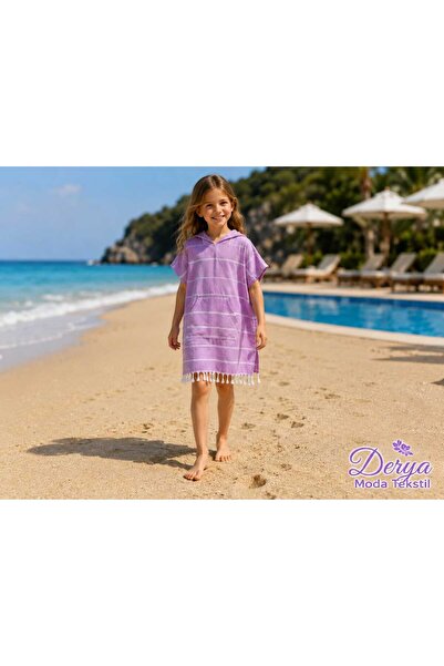 TD Collection Bebek Çocuk Organik Peştemal Panço %100 Pamuklu