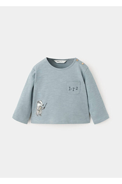MANGO Baby Baskı detaylı tişört