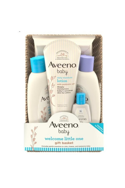 AVEENO Welcom Little One by Aveeno Baby Gift Basket, Baby Skin Care Set with ...