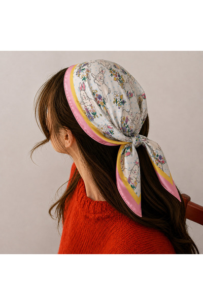 Generic Brand Rabbit Patterned Scarf