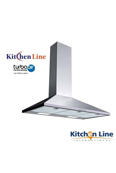 Kitchen Line شفاط مطبخ 90 سم من الفولاذ المقاوم للصدأ - صنع في إيطاليا