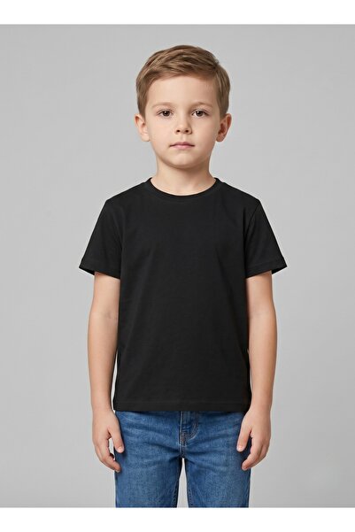 Babyqlo Solid Black tee for boys and girls