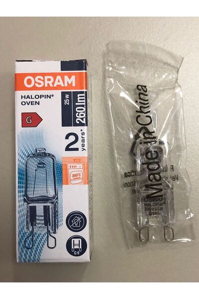 Osram 3 ADET G9 25W=260 LÜMEN HALOJEN LAMBA SAİMELEKTRİK