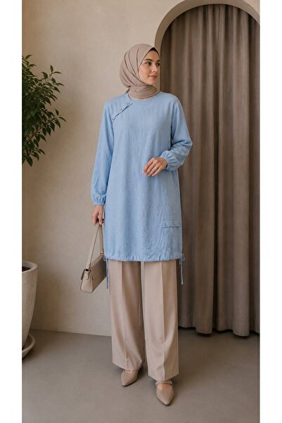 MYSTİL Çilek Kumaş Tunik