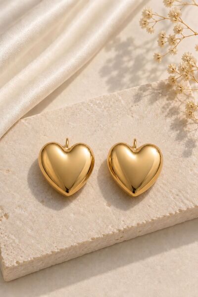 XUPING JEWELRY Heart Clip Earrings