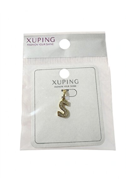 XP Xuping JEWELRY 14ayar altın kaplama suya dayanıklı kararmaz harf kolye ucu