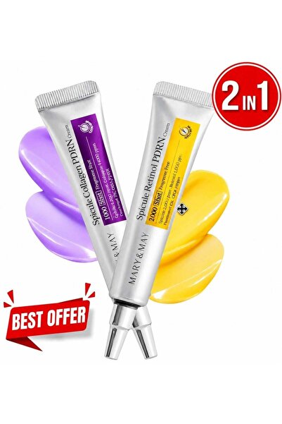 Mary May Mary&May 2-in-1 Spicule Power Duo – Retinol PDRN + Collagen PDRN Cre...