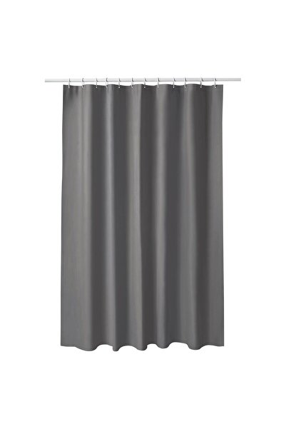 IKEA Modern Gri Duş Perdesi 180x200 - Şık Banyo Aksesuarı