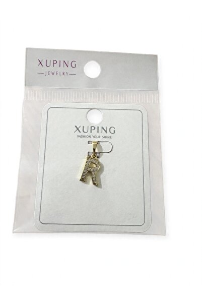 XP Xuping JEWELRY 14ayar altın kaplama harf kolye ucu kararmaz paslanmaz