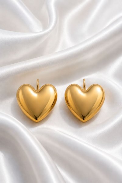 XUPING JEWELRY Heart Clip Earrings