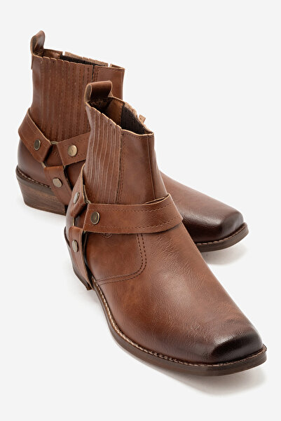 by selvi Lukka Shoes Bert Men's Tan Faux Leather Cowboy Dallas Western Boots ...