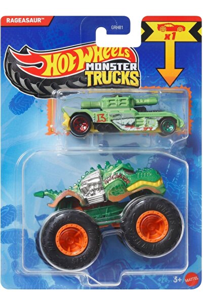 HOT WHEELS MONSTER TRUCK İKİLİ RAGEASAUR GRH81 1:64