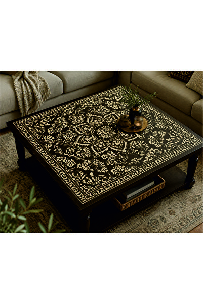 STENCİLTASARIM Stencil Tasarım HD301 Etnik Kilim- Dekoratif Duvar, Eşya, kumaş Boyama Şablonları
