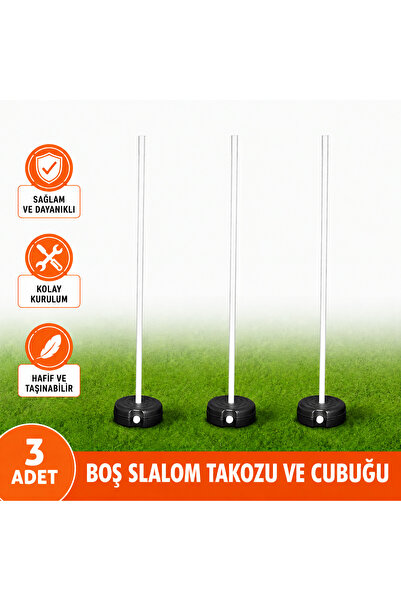 DLKSPORT SLALOM TAKOZU VE SLALOM ÇUBUĞU 3 ADET