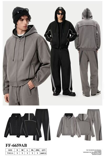 Urban Collection Мъжки анцуг с качулка Urbancollection