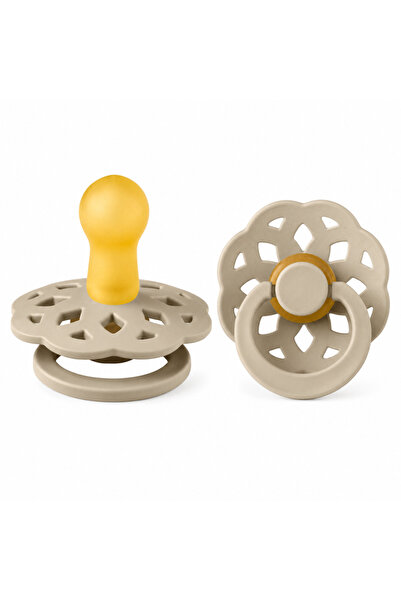 NW NessiWorld Boheme Rubber Pacifier 6-18 Months the Price Is for Blush Color.