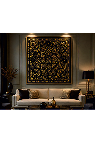 STENCİLTASARIM Stencil Tasarım HD301 Etnik Kilim- Dekoratif Duvar, Eşya, kumaş Boyama Şablonları