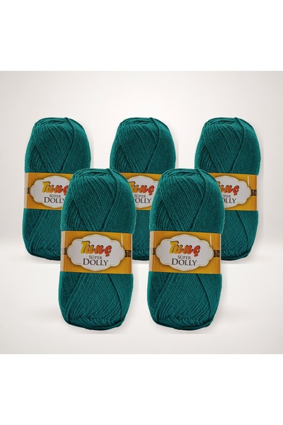 Tunç Super Dolly Booties Yarn 5-Pack 500 Gr - Petrol Green 73