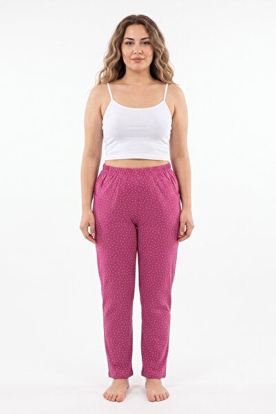 İki Yıldız Pijama de damă din bumbac pieptănat, cu pantaloni, BGL-ST05656