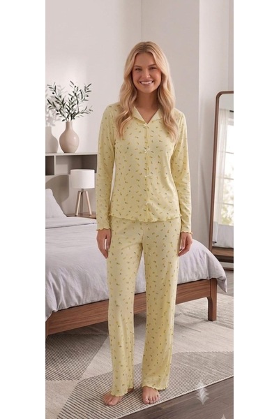 Limon desenli pijama takımı