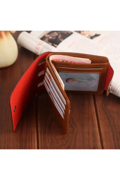 Generic Brand Genuine Leather Bifold Wallet – Vintage Snap Closure Men's Card and Cash Holder