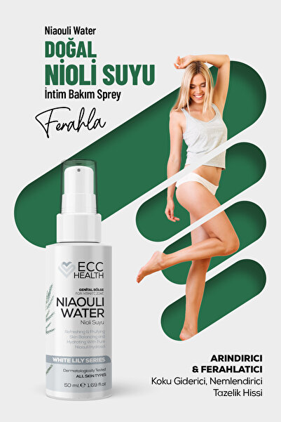 Ecc HEALTH Genital Bölge Koku Giderici, İntim Bakım Spreyi | %100 Saf Nioli S...