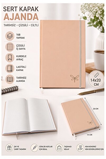 Artlantis Quality Undated Agenda Notepad A5 14X20Cm 1 Piece Lizz Ofs180L Line...