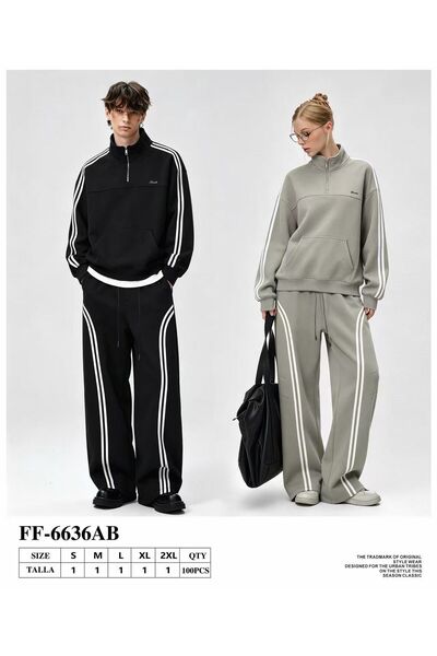 Urban Collection Унисекс раиран анцуг комплект Urbancollection