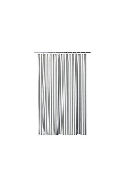 IKEA Modern Beyaz Duş Perdesi 180x200 - Şık Banyo Aksesuarı