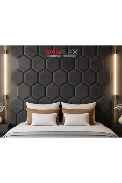 WİNFLEX 40x50Cm Altıgen Kumaş Kaplı Akustik Panel (1 ADET)