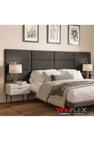 WİNFLEX (25x50Cm) Dikdörtgen Kumaş Kaplı Akustik Panel-(1 ADET)