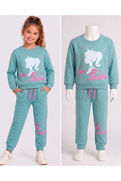 KAMİKAM 3 STRING CHARDED KIDS GIRL'S Tracksuit