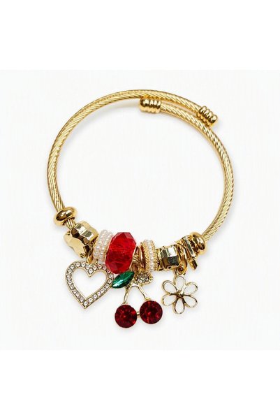 Gold renk charm bileklik