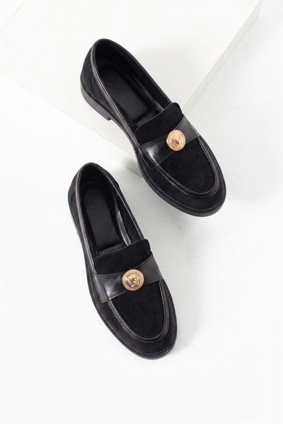 HVZ Exclusive Black Suede Women's Daily Comfortable Ergonomic Mary Jane Shoes...