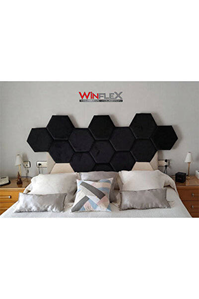 WİNFLEX 40x50Cm Altıgen Kumaş Kaplı Akustik Panel (1 ADET)